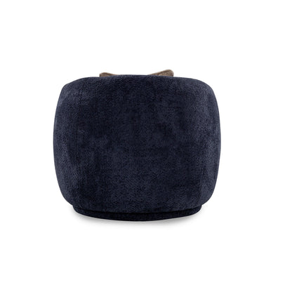 Dark blue cushion on a white background