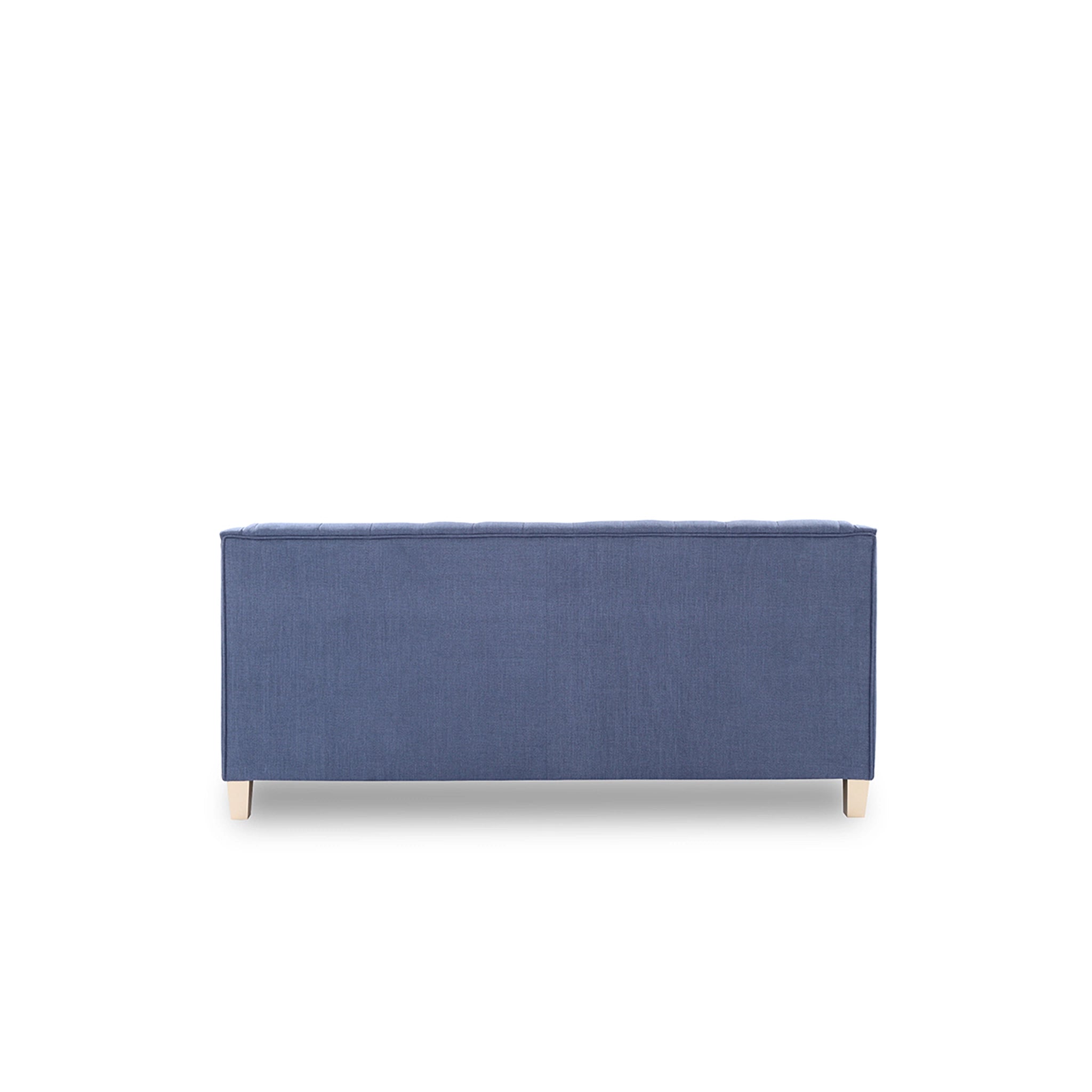 Blue bench on a white background