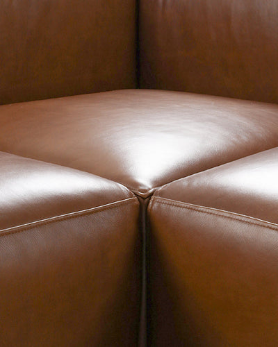 Santino Genuine Leather L-Shape Sofa IDT