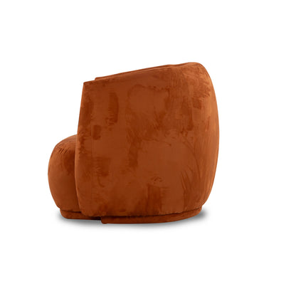 Brown bean bag chair on a white background