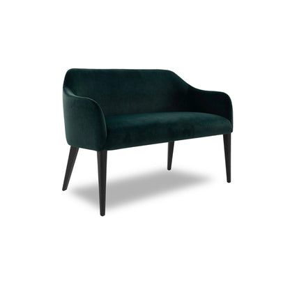 Green armchair on a white background