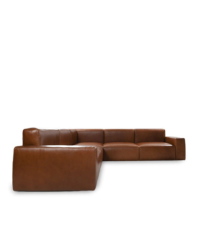 Santino Genuine Leather L-Shape Sofa IDT