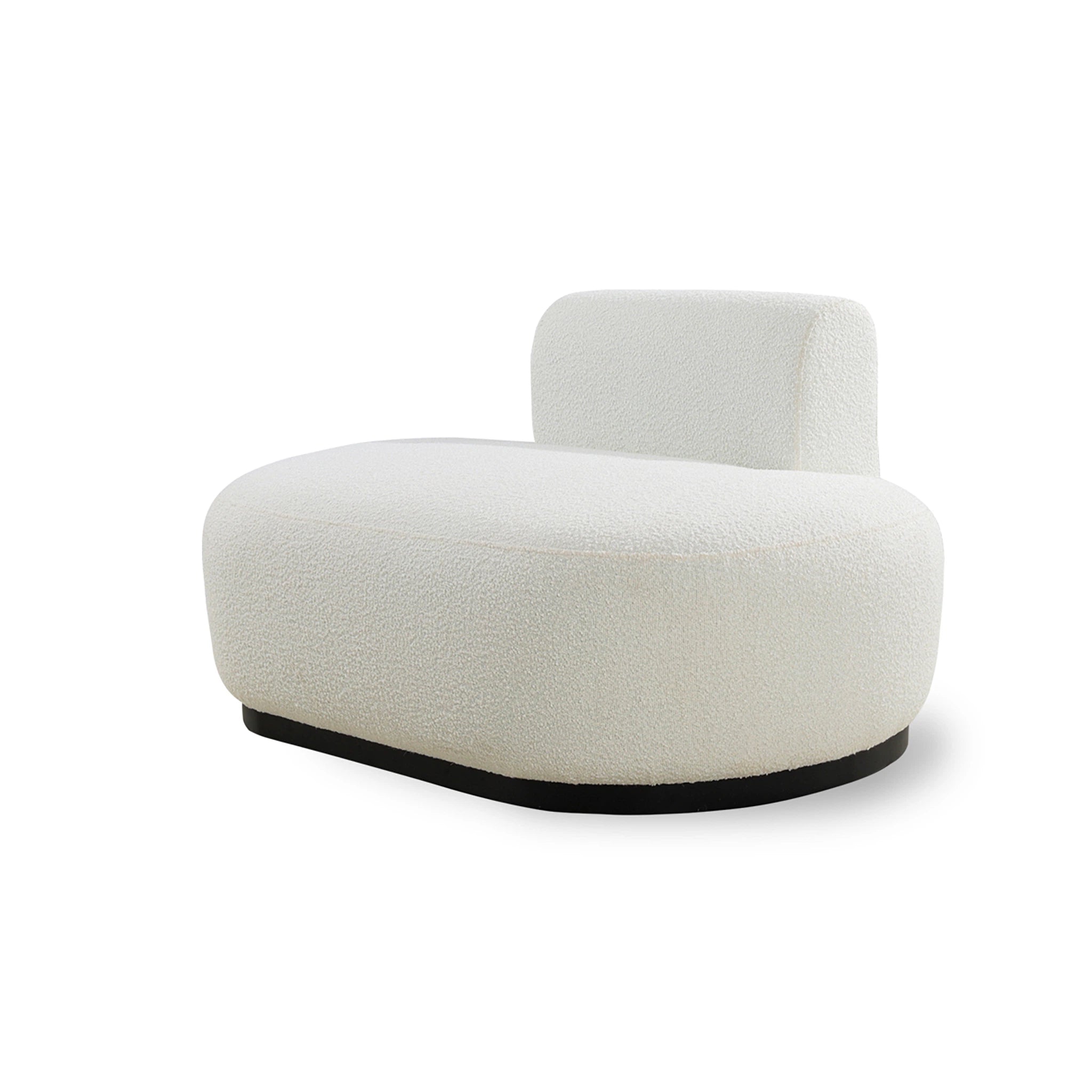 White textured armchair on a white background