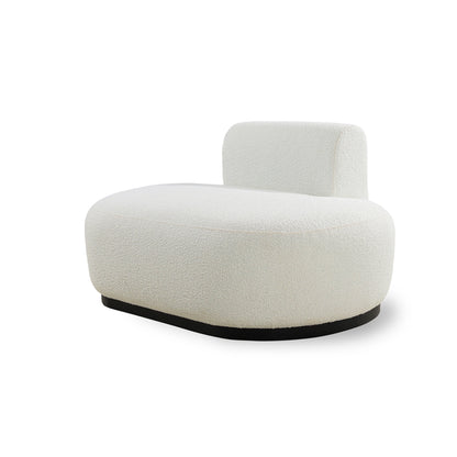 White textured armchair on a white background