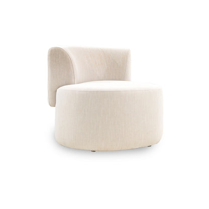 Beige armchair on a white background