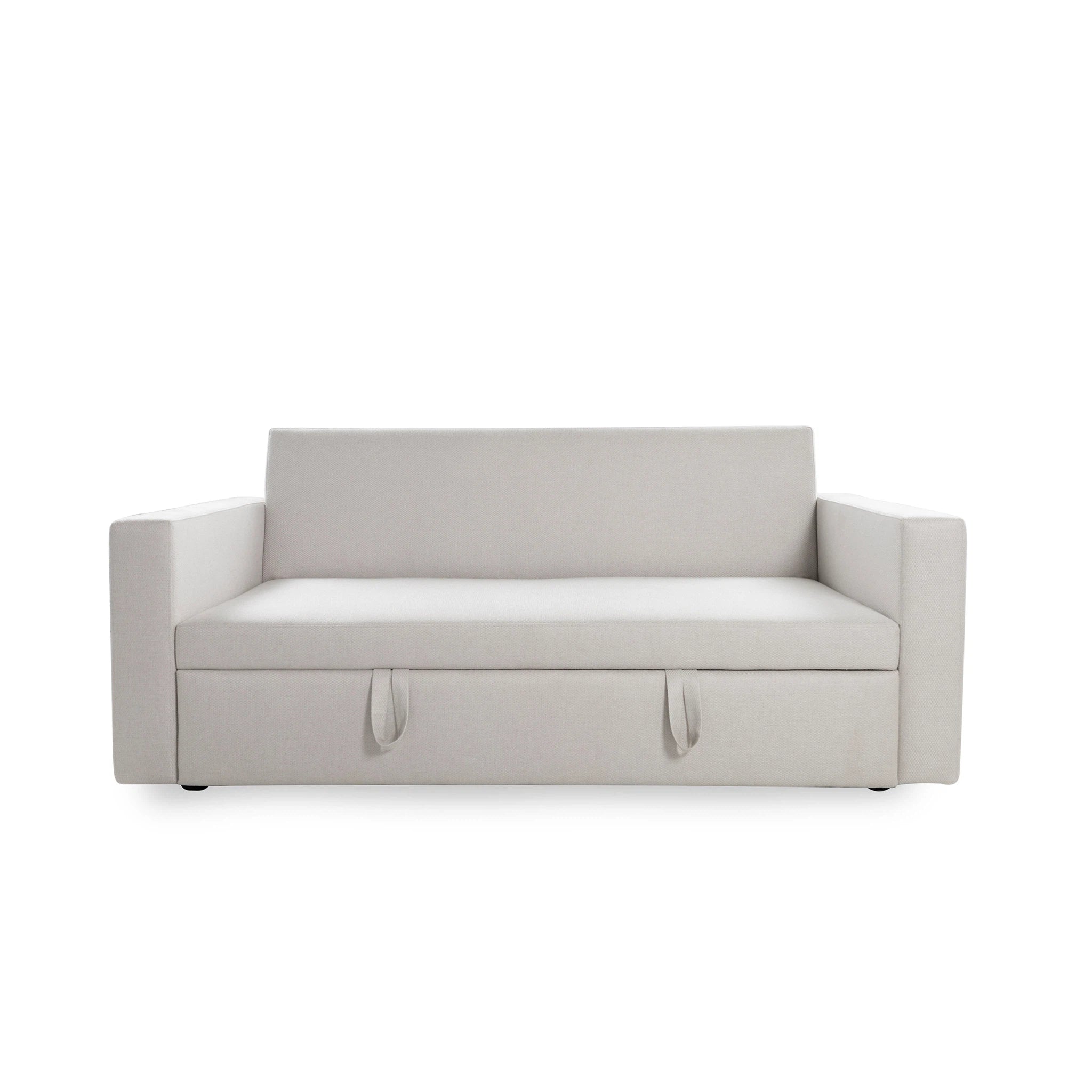Gray sofa bed on a white background