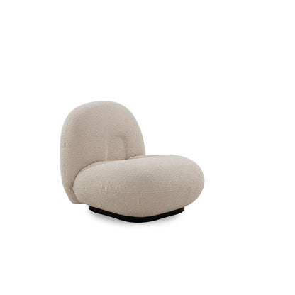 Beige armchair on a white background