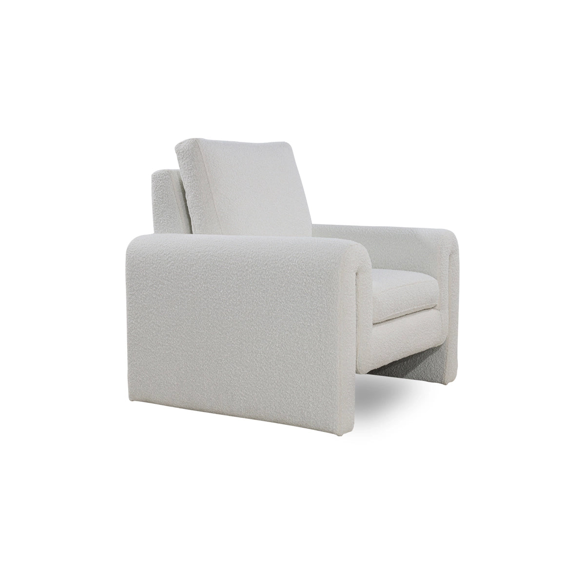 Gray armchair on a white background