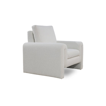 Gray armchair on a white background