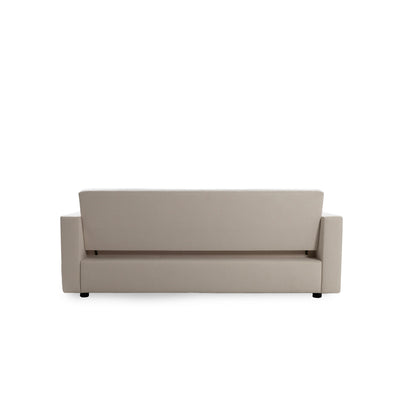 Beige sofa on a white background