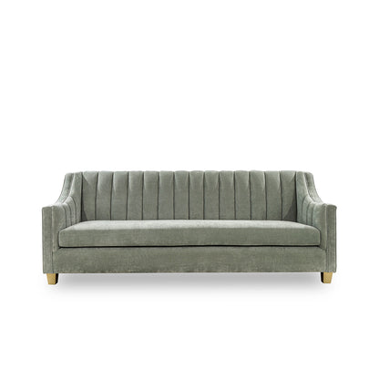 Gray sofa on a white background