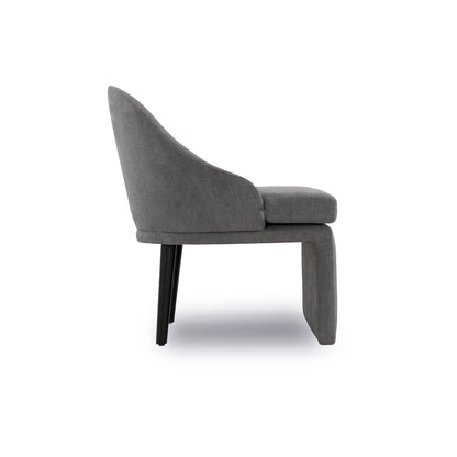 Gray armchair on a white background