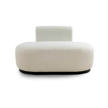 White armchair on a white background