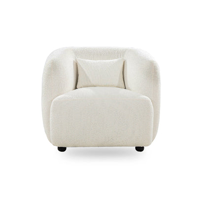 White armchair on a white background