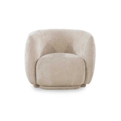 Beige armchair on a white background