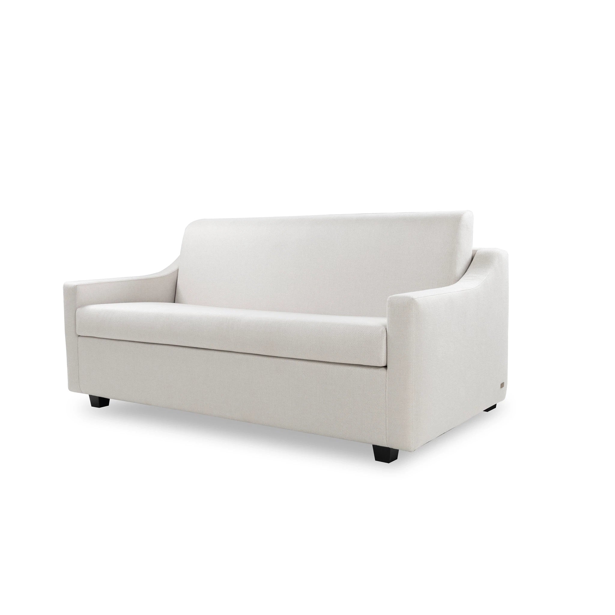 White sofa on a white background