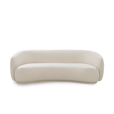 Beige sofa on a white background