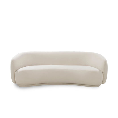 Beige sofa on a white background