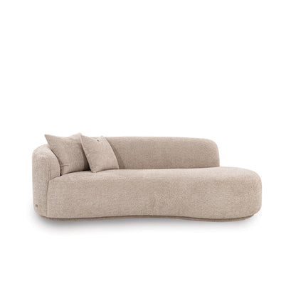 Beige sofa on a white background