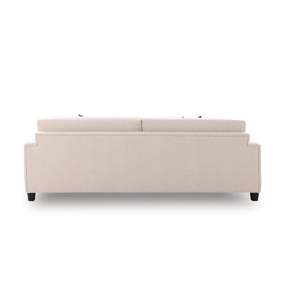 Beige sofa on a white background