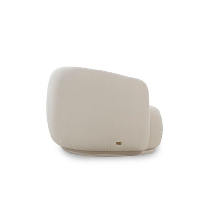 Beige armchair on a white background