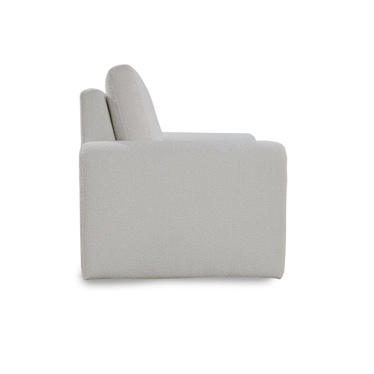 Gray sofa on a white background