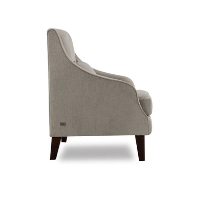 Gray armchair on a white background