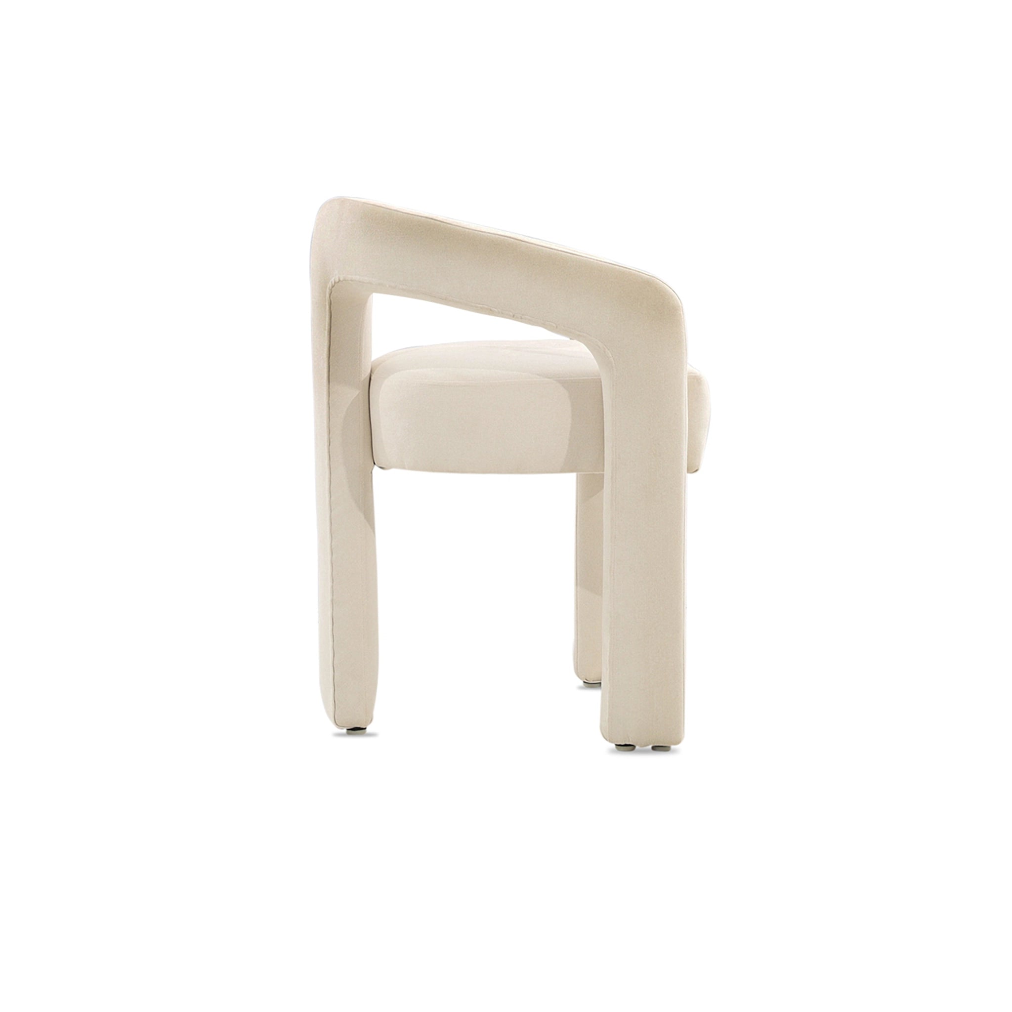 Beige chair on a white background