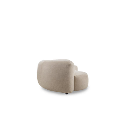 Beige armchair on a white background