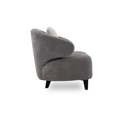Gray armchair on a white background