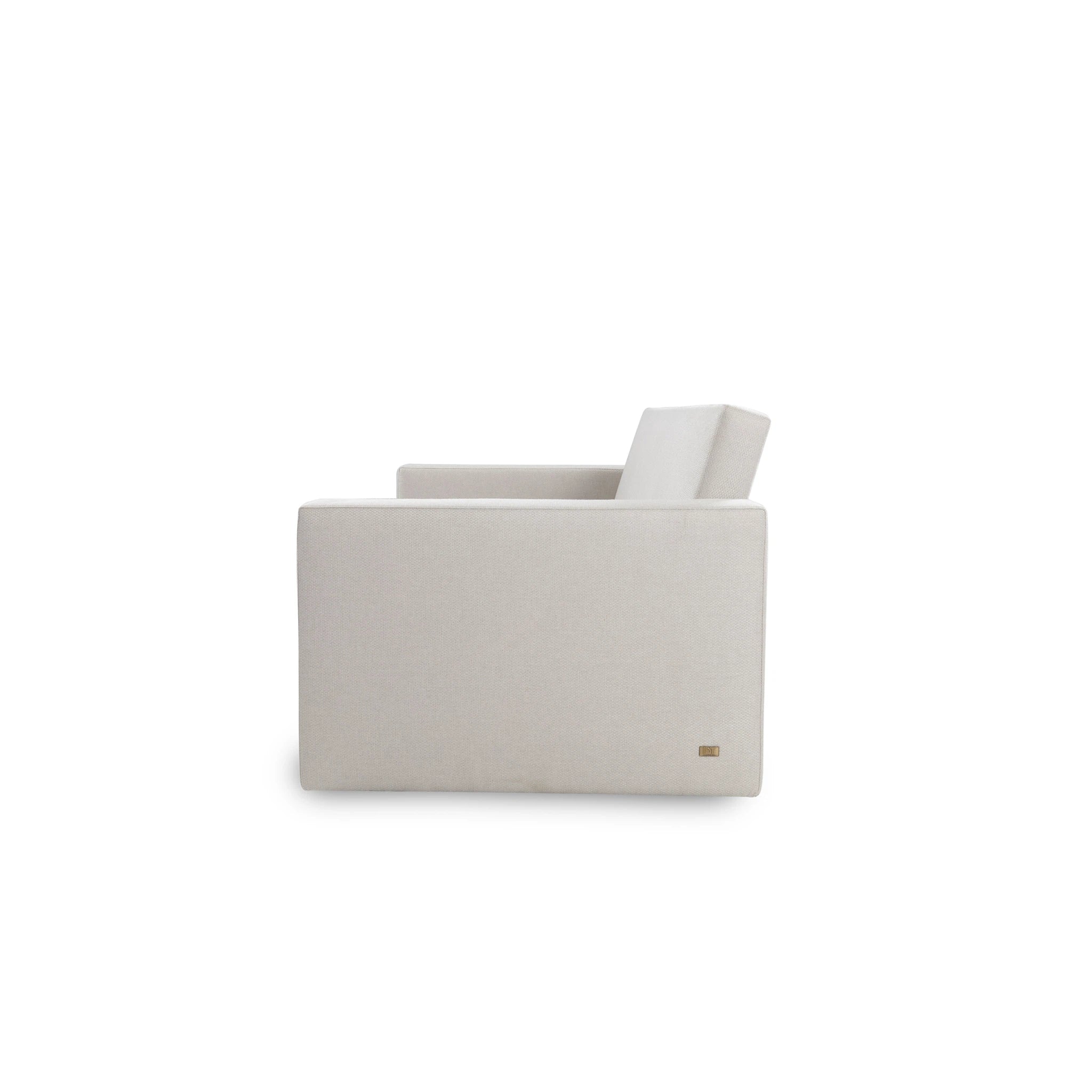 Light gray rectangular box with a lid on a white background