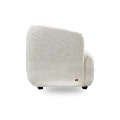 Beige armchair on a white background