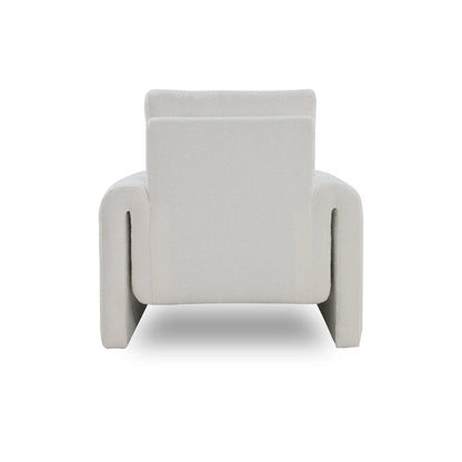 Modern gray armchair on a white background