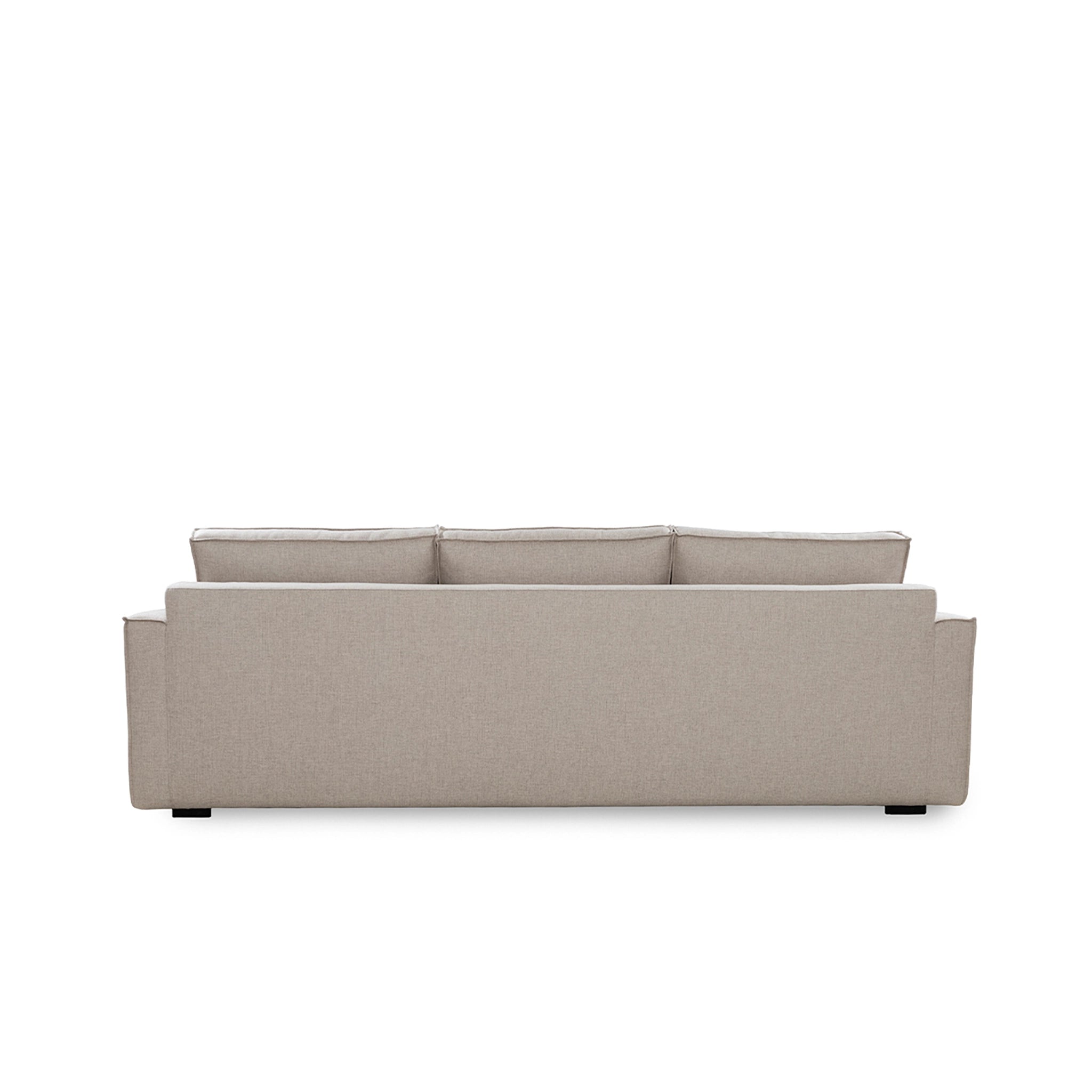 Beige sofa on a white background