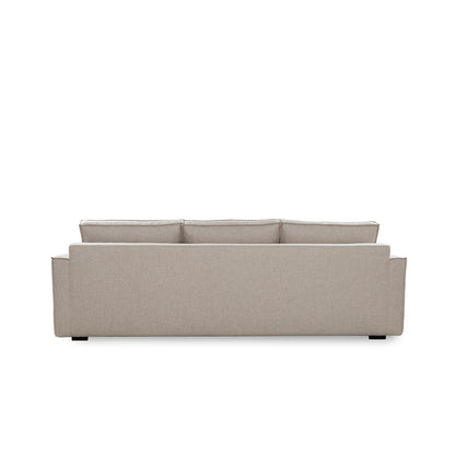 Beige sofa on a white background
