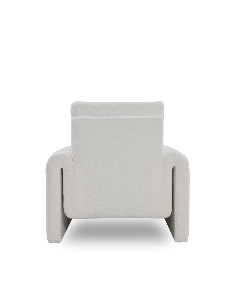 Light gray armchair on a white background