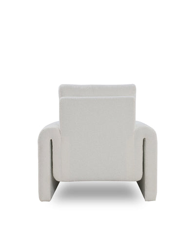 Light gray armchair on a white background