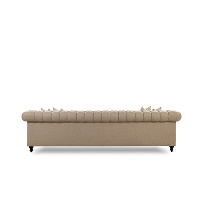 Beige sofa on a white background