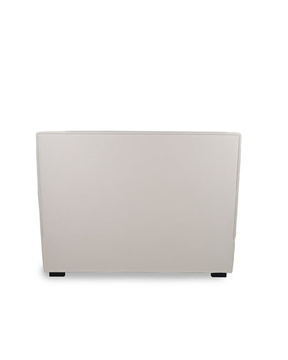 Beige headboard on a white background