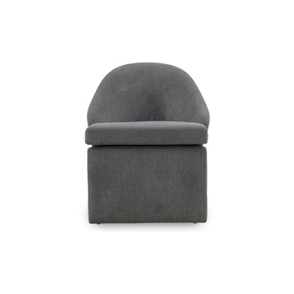 Gray armchair on a white background