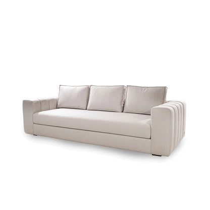 Beige sofa on a white background