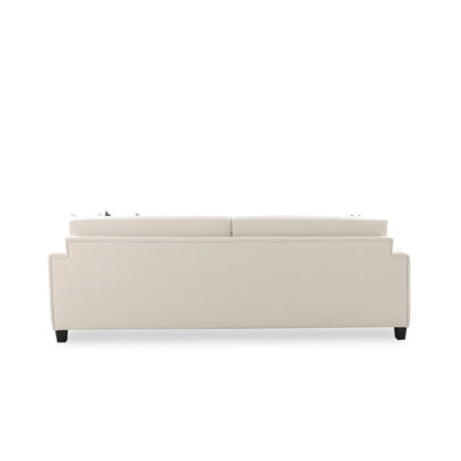 Beige sofa on a white background