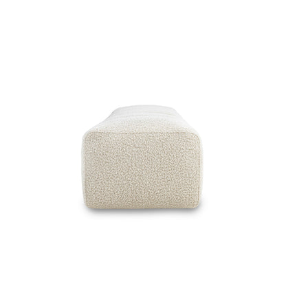 Textured ottoman on a white background