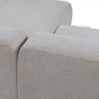 Gray textured sofa corner on a white background