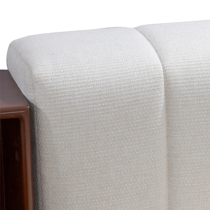 Close-up of a textured white fabric surface