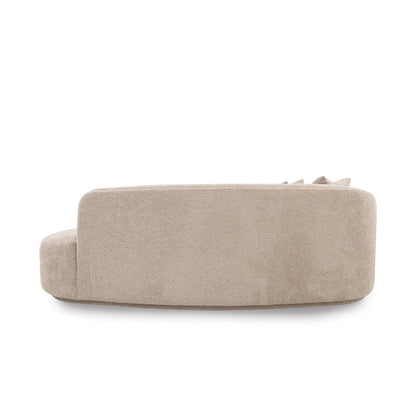 Beige sofa on a white background