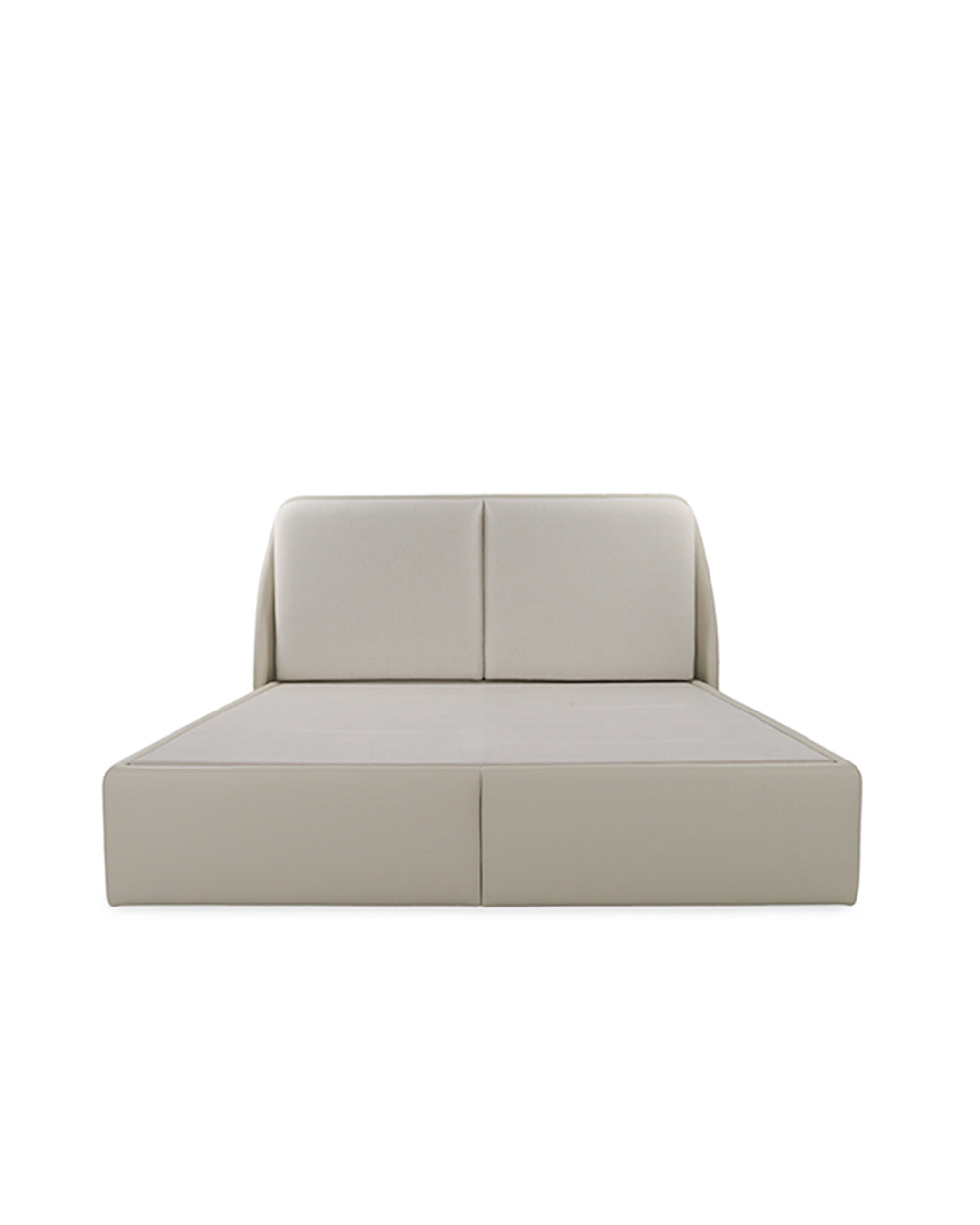 Beige sofa on a white background