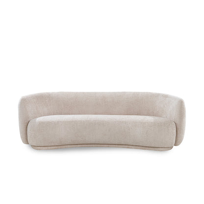 Beige sofa on a white background