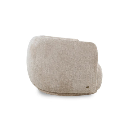 Beige armchair on a white background