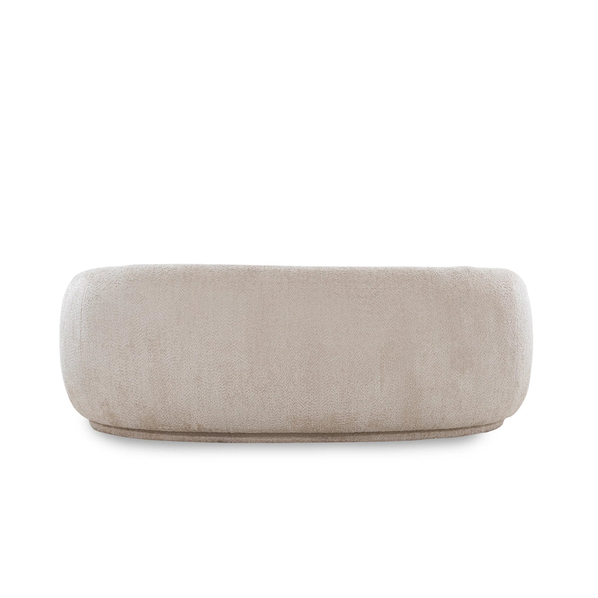 Beige ottoman on a white background